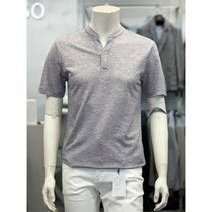 BASSO 세이브존01 그레이 COOL 라운드 슬릿넥 티셔츠 bsw2gk36agr