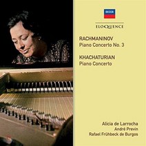 [CD] Alicia De Larrocha 라흐마니노프: 피아노 협주곡 3번 / 하차투리안: 피아노 협주곡 - 알리시아 데 라로차 라파엘 프뤼벡 데 부르고...