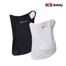 K2 귀걸이형 페이스커버 쿨링 넥마스크 2개입 골프마스크 여름 자외선차단 통풍 햇빛가리개, 다크네이비