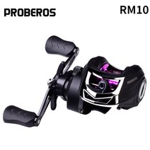 PROBEROS 베이트 캐스팅 릴 캐스팅 10KG22LB 드래그 낚시 릴 18 1BB 고속 7.2:1 슈퍼 메탈 마그네틱 브레이크 릴, 오른손, RM10