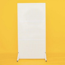 철제 파티션 벽 가림막 전시회 악세사리 거치대 진열판, 화이트100X120