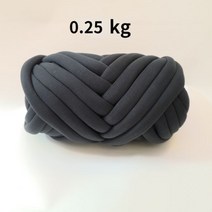 목도리 실 손뜨개 두꺼운 슈퍼 벌크 청키 원사 손 뜨개질 크로 셰 부드러운 큰 면 DIY 팔 로빙 방적 담요용 1kg 232895, 0.25kg 다크그레이