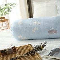 순면 100% 원형 사각 바디필로우 (커버 솜포함), 16,고양이 원형, 커버만, 블루