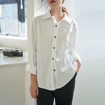 오버클래쓰 여성 블라우스 기본 캐주얼 셔츠 루즈 정장 오피스룩