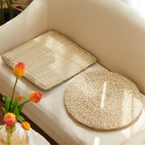 커피숍 매장용 라탄 방석 카페 인테리어 소품 까페