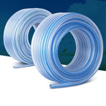 45m PVC 국산 투명 고무 수산시장 식용 호스 투명호스 내압호스 배수, 편사호스 16x45, 1개