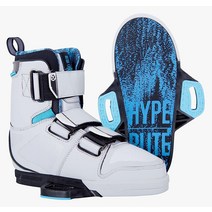 Hyperlite Riot 남성 웨이크보드 바인딩, 10, 화이트/블루