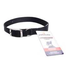 펫메이트 나일론 커스텀 핏 애견 목줄, Black