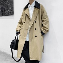 남자명품코트 가을 롱코트 남자 투버튼 트렌치코트 남자 겨울 남자 캐주