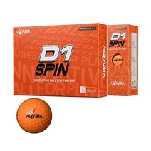 혼마 골프 Honma 볼 D1 SPIN 공 1다스1 선물 골프공 고급 컬러 고반발, 오렌지, 오렌지