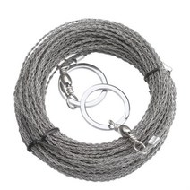 고강도 접이식 스텐 스테인레스 스틸 와이어 캠핑 톱 줄톱 엔진톱 실톱 토퍼 원형톱 접도 목공기계 연삭기 gtbl 야외 손으로 그린 구조 목공 슈퍼 파인 손, F.굵기가 10미터인 편지 스테인리스 스틸 와 + 1개