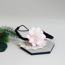 꽃삔 플로라 땋은 아기 한복 코디 머리띠 베이비밴드