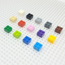 요고요 레고 호환 부품 커스텀 벌크 브릭 블럭 타일 플레이트 100G 소포장 패키지, [브릭 2 x 2] 파란색 100G
