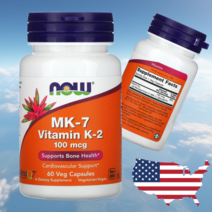 나우푸드 비타민K2 MK-7 100mcg 60베지캡슐 2개월분