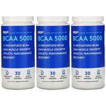 (3통)RSP 뉴트리션 BCAA 분지사슬아미노산 5000 캡슐 240정(2+1기획상품)