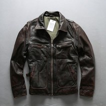 AVFLY 소가죽 미국 오토바이 알파인스타 할리데이비슨 스피디 빈티지 재킷 코미네 아라이 슈트 레트로 레빗 다이네즈 바이크 바람막이, 녹 빨강