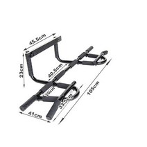 가정용 문틀 철봉 턱걸이 운동기구 풀업바 다목적 도어 수평 막대 풀업 장치 도어 65, 검은색