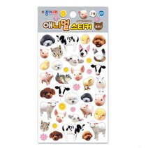 종이나라 스티커 교육용 꾸미기 다꾸, 201-애니멀스티커(포토3)