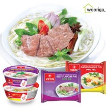 우리가스토리 비폰 포보 베트남 쌀국수 소고기맛 60g×30봉 닭고기맛/컵라면, 비폰 베트남쌀국수 컵라면 120g 소고기맛6개＋닭고기맛6개