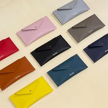 베아르시 코지 사피아노 가죽 용돈봉투 이니셜 여행 골프 지폐 현금지갑, 각인, 바나나크림