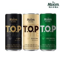 티오피 200ml 30캔 마스터라떼스위트블랙더 블랙 TOP커피, 티오피 더 블랙 200ml 36개