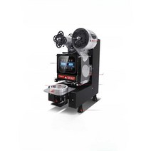 업소용 비닐 음료 실링기 씰링기 쥬스 테이크아웃 컵, 90 LCD+모터 확대형 모델 (블랙)