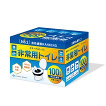[반영구 보존][1봉지 10g으로 흡수량 UP] 100회분 간이 화장실 휴대용 화장실 비상 화장실 비상 화장실 방재 상품 재해 비축 응고제 물 흡수 폴리머 p-100