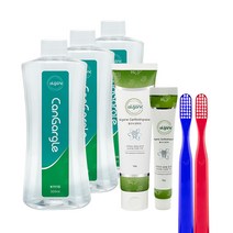 엘가닉 캔케어 구내염 케어 (캔치약 1개+캔칫솔 2개+캔가글 3개+휴대용 1개) 세트 - 암환자 잇몸건조 구취 사용가능, 캔칫솔 2개(일반), 쇼핑백 X