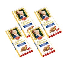 Reber 리버 Mozart-초콜릿 Pistazienmarzipan Edelnougat in Alpenmilch-초콜릿 100g 4개 독일