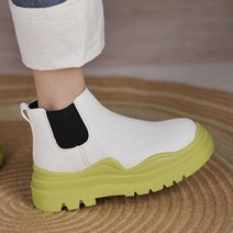 밍브띠 여성 캐주얼 통굽 첼시 부츠