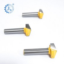 파이프 커터기 ACP V 그루브 라우터 비트 엔드 밀 초경 CNC 알루미늄 절삭 공구, 03 8x20x3x108degree