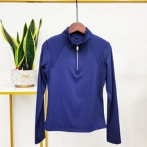 승마용품 장비 용 승마 상의 긴팔 티셔츠 지퍼 스포츠 셔츠 에쿼 션 의류, S, Navyblue