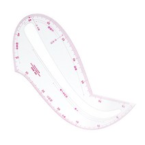 JSTrading 투명 둥근곡선자 암홀자 곡자, 1개