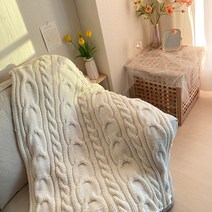 DIY 손뜨개블랭킷 뜨기 동영상포함, 크림아이보리(11볼), 1개