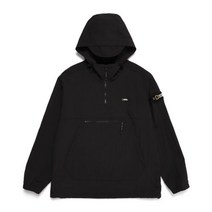 정품 내셔널지오그래픽 N221UJP902 세미 오버핏 로고 후디 아노락 점퍼 CARBON BLACK