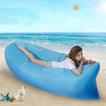 에어베드 비치백 에어쿠션 에어쇼파 튜브 물놀이 수영장 바다 해먹 캠프 캠핑 캠핑매트 피크닉, 블랙