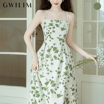 (귈림) 플라워 펄진주목걸이 장식 원피스(GBMOP193P)