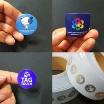 NFC 태그 스티커 칩 라벨 NTag213 국내산 최신형, A. 캐릭터 스티커(원형)