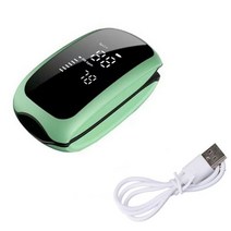 산소 포화도 측정기 PULSEOXIMETER 손가락 끝 맥박 농도계 USB 충전 디지털 LED 화면 충전식 혈액 모니터 아이용, Green