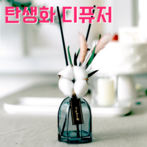 탄생화 디퓨저 선물 세트 12월 탄생화 목화 남자 친구 여자 친구 남사친 여사친 언니 선생님 직장동료 생일선물 집들이선물 결혼선물 실내 디퓨저 실내 방향제 디퓨져, 코튼블라썸, 300ML