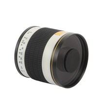 캐논 니콘 펜탁스 DSLR 카메라 용 화이트 500mm F6.3 수동 고정 초점 망원 미러 렌즈 T2 마운트 어댑터 링, 12 소니 E-마운트 (FE)