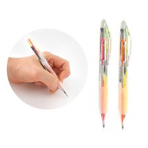 1200 비움 3색 볼펜 0.7mm 멀티펜 형광펜 고급 필기구 부드러운 필기감좋은 학용품 문구, 단품