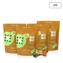 바질씨드 캔디 불러불러 키위맛 120g x4팩, 단품