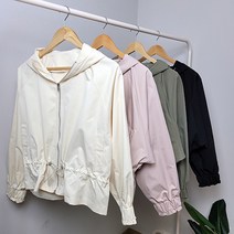 (55-77) 후드 숏 야상 점퍼 4컬러