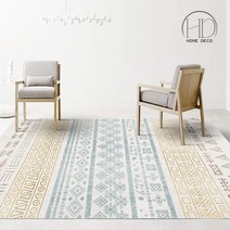 캠핑 사이잘록 놀이방 라탄 먼지없는 이케아 러그 카페트 Ins 레트로 내셔널 스타일 옆