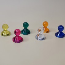 초강력 네오디움 큐티자석 홀더 장구자석 대형 21mm 칼라다양 *개당가격*, 블루