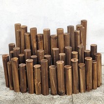 Her1088 텃밭 정원 통나무 울타리 원목 미니텃밭 정원꾸미기 화단 경계목 펜스 실내정원, 2.중(20cm)