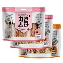 소형견 강아지 한입 간식 치킨 져키 3종세트 강아지입양 개입양 동물 댕이, 1개
