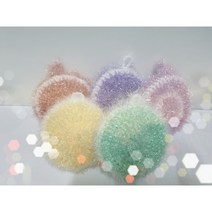 마카롱 수세미 손뜨게 도톰 주방 수제 친환경 아크릴수세미(5개)세트