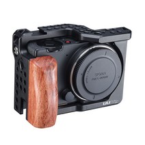 유유리그 UURIG 울란지 Ulanzi fp 우드 핸드그립 확장 마이크 조명 콜드슈 마운트 14mm 홀 DSLR 카메라 메탈 스틸 케이지